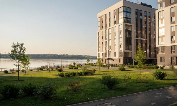 Three-bedroom family apartment by Obolon embankment